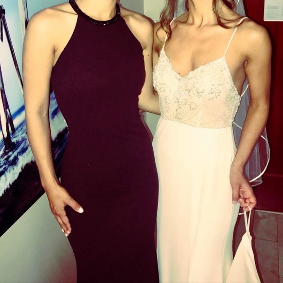 Lulus long black sleek dress! - Picture 1 of 6